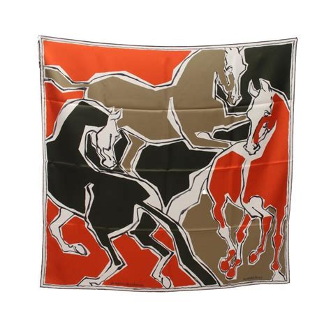 La Danse des Chevaux double face scarf 90 